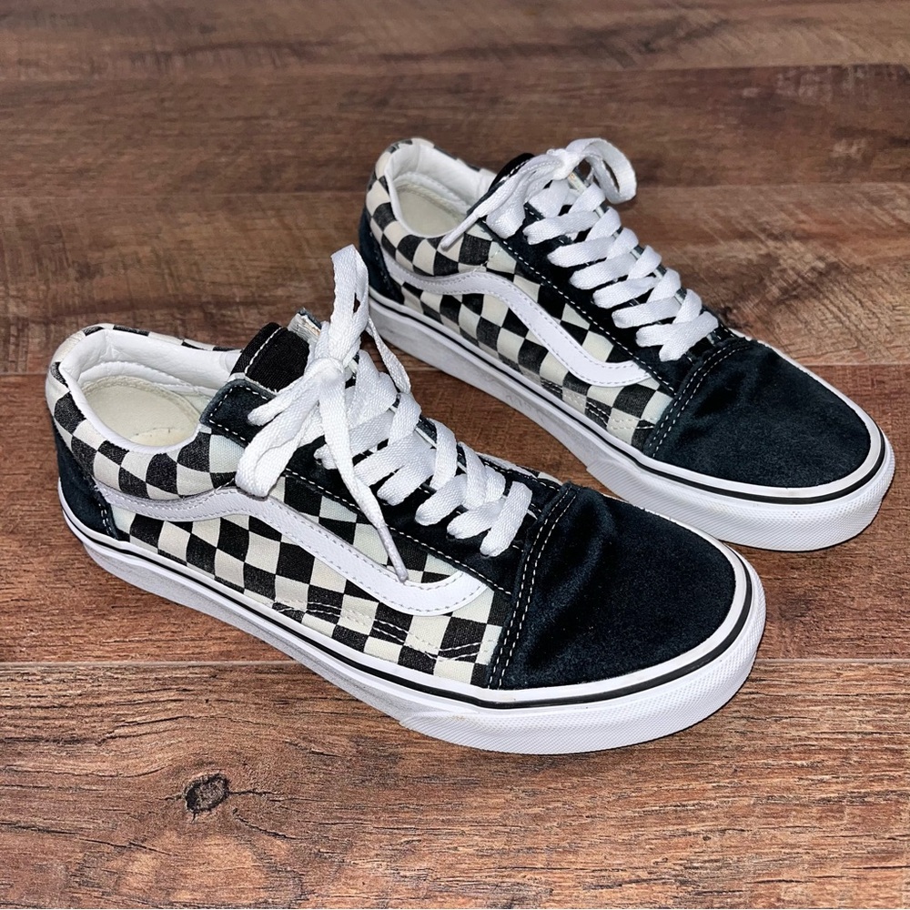 Vans Checkered Old Skool Black & White Shoes